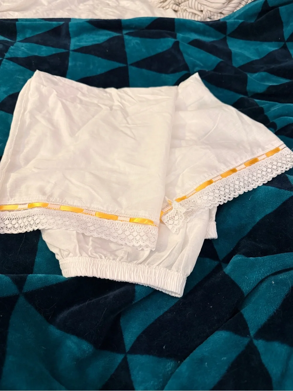 Vintage Handmade Cotton Bloomers/Pantaloons OS-fits small-large
